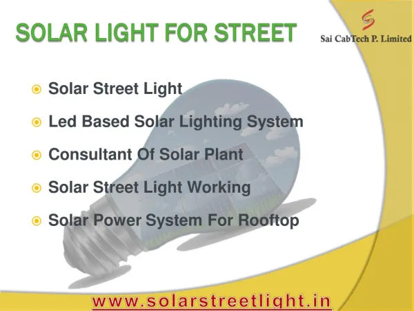 Solar Light For Street