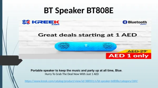 BT Speaker BT808E