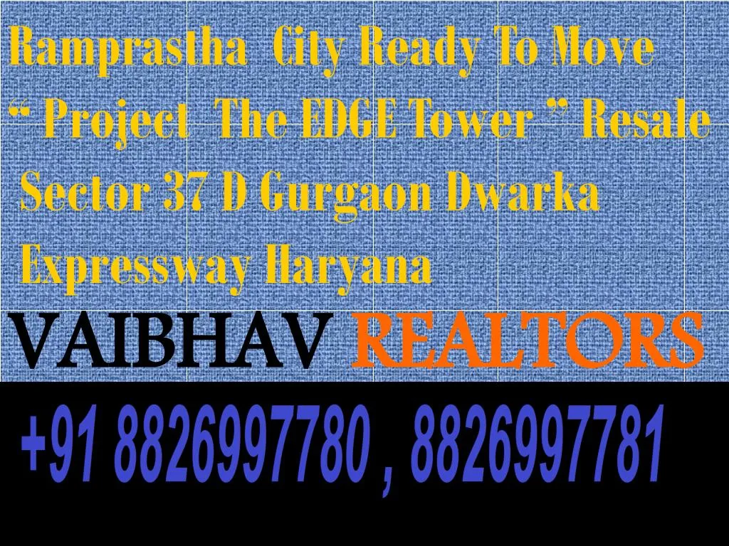 ramprastha city ready to move project the edge