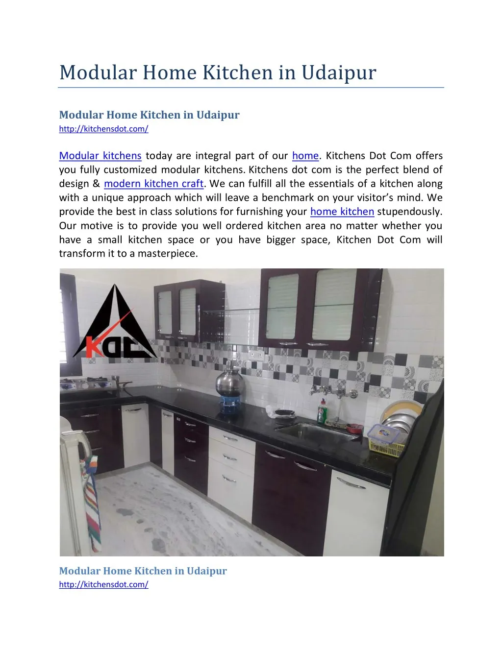 modular home kitchen in udaipur