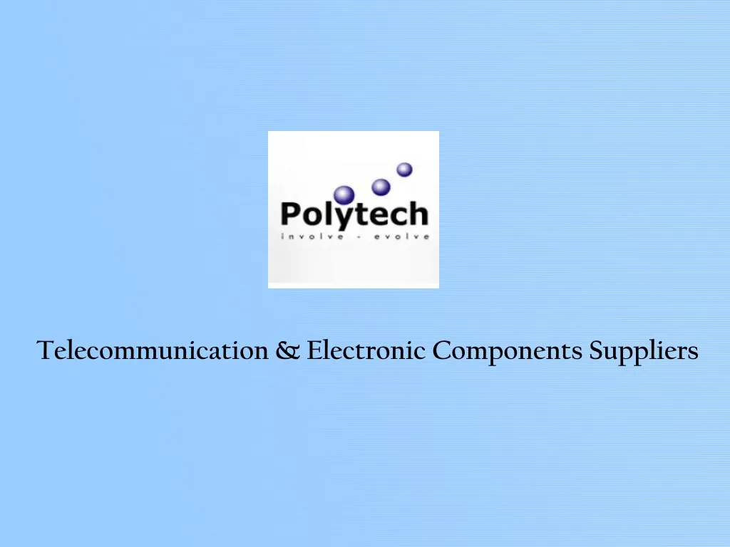 telecommunication electronic components suppliers
