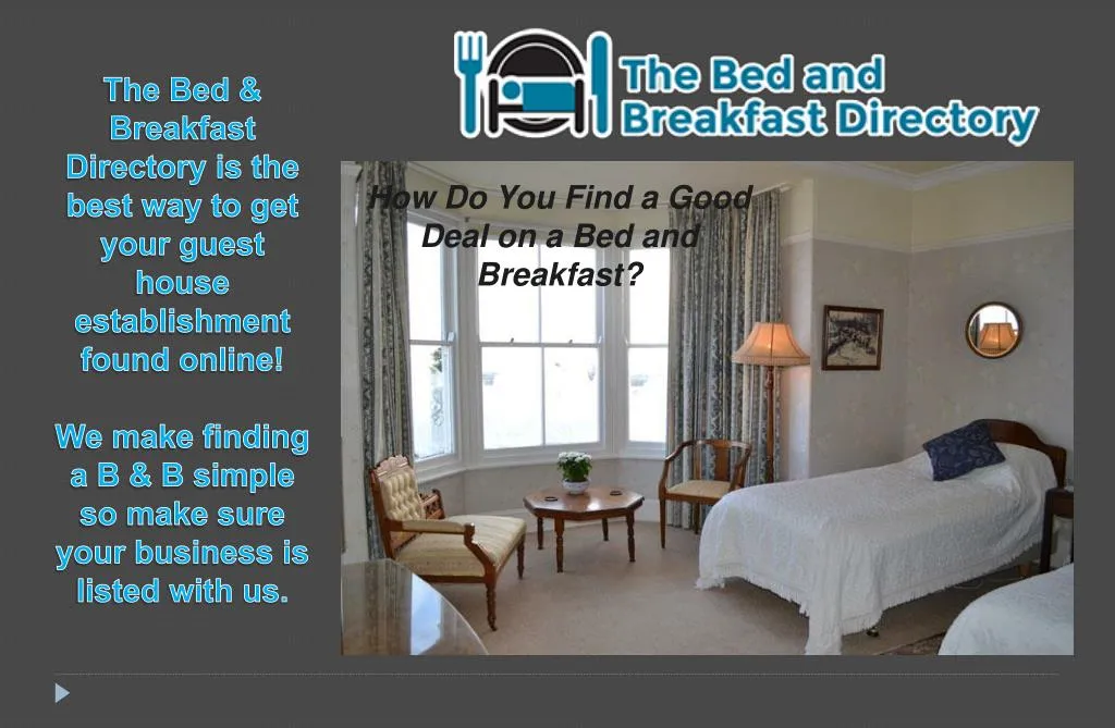 the bed breakfast directory is the best