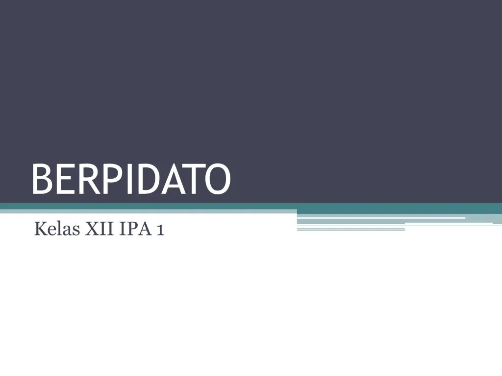 berpidato