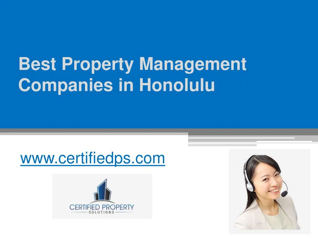 best property management companies in honolulu