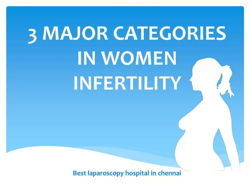 3 major categories in women infertility