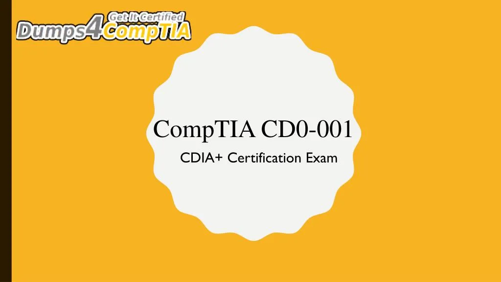 comptia cd0 001 cdia certification exam