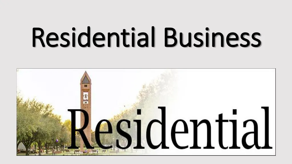 residential business