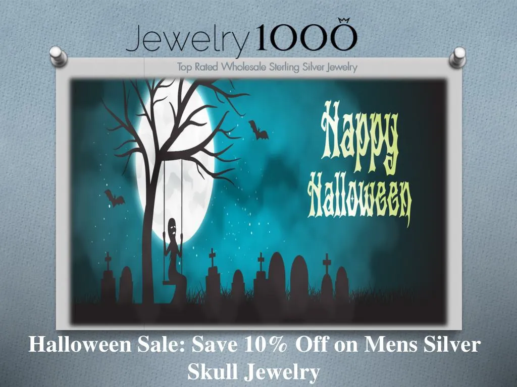halloween sale save 10 off on mens silver skull