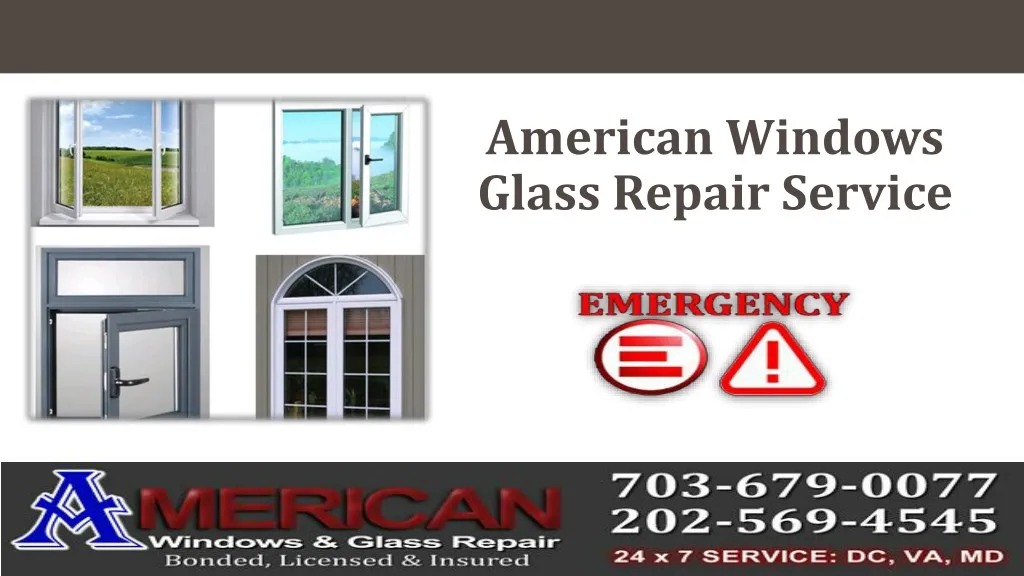 american windows glass repair service