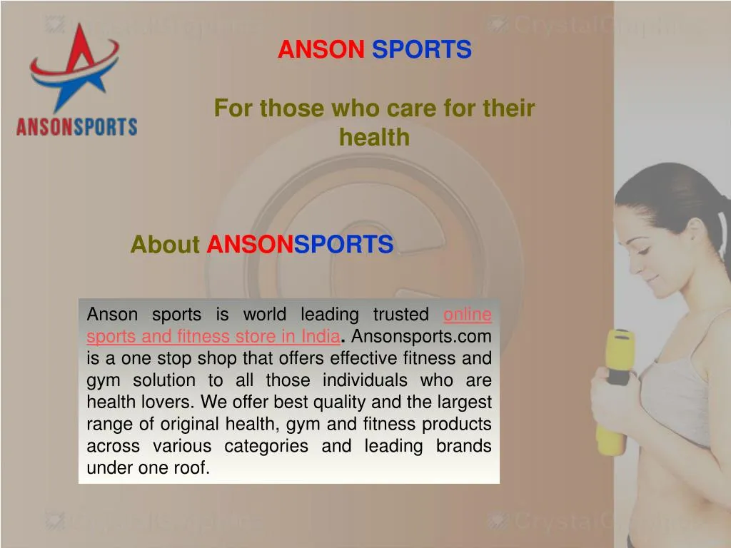 anson sports for those who care for their health