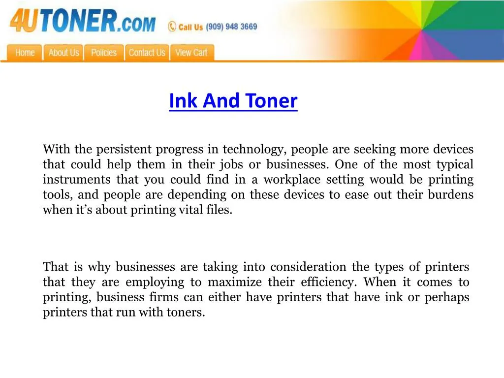 ink and toner