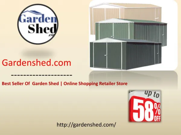 Buy Top Quality Absco Garden sheds from gardenshed.com