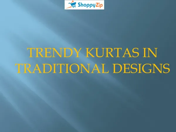 Trendy Kurtas in Traditional Designs