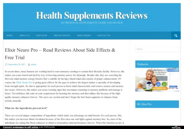 http://www.healthsupplementsreviews.info/elixir-neuro-pro/