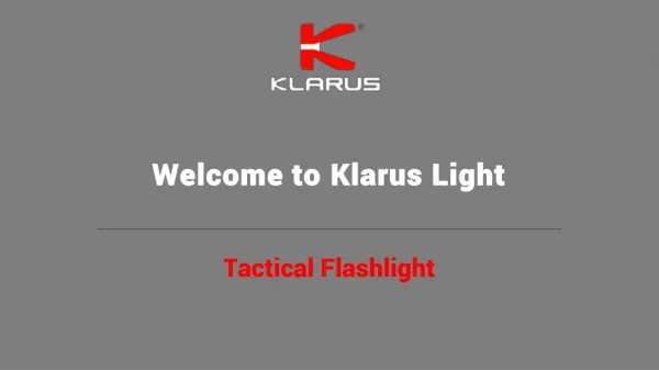Tactical Flashlight is Very Important For You