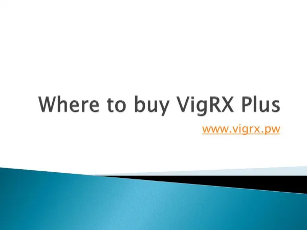 Where to buy VigRX Plus in Australia