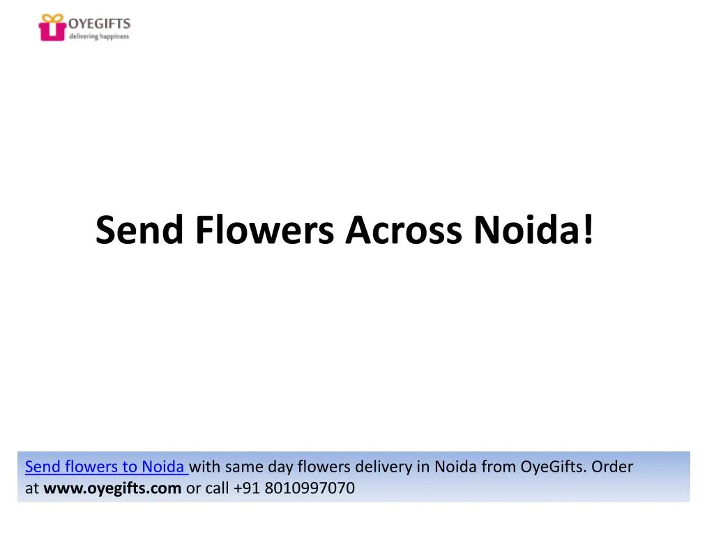 send flowers across noida