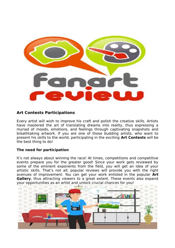 Art Contests Participations - FanArtReview