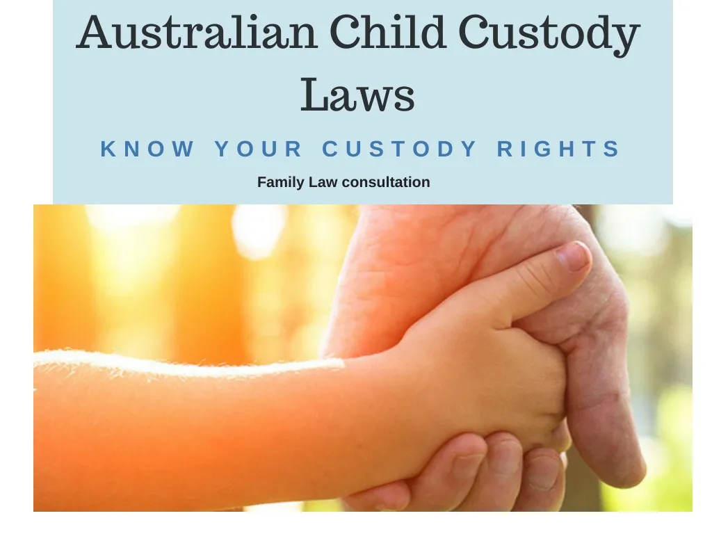 australian child custody laws