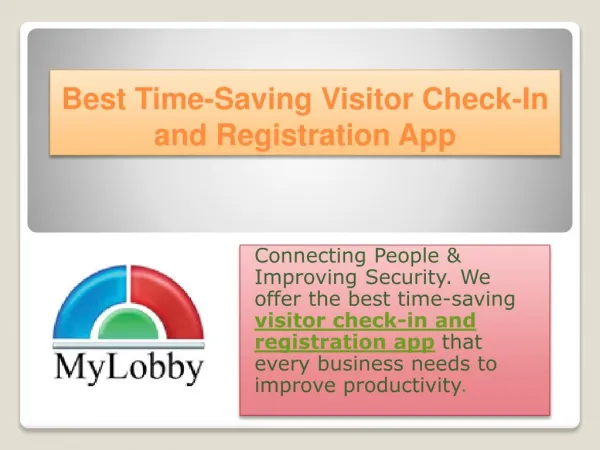 Best Time-Saving Visitor Check-In and Registration App