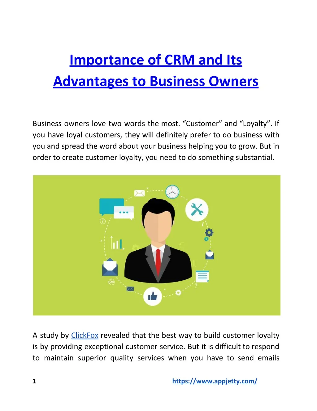 importance of crm and its advantages to business