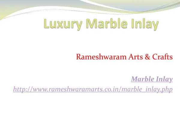 Luxury Marble Inlay