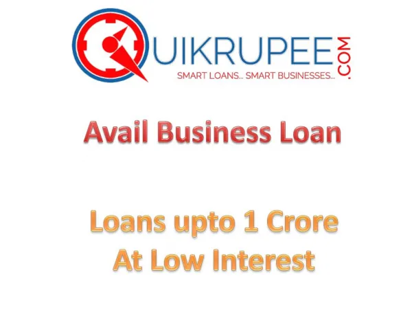 Quikrupee, Online Financial Lending Platform