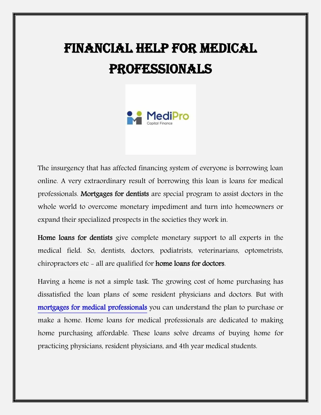 fina financial help ncial help for medica