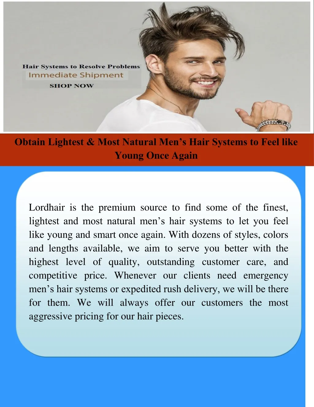 obtain lightest most natural men s hair systems