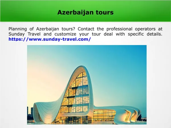 Azerbaijan tourism