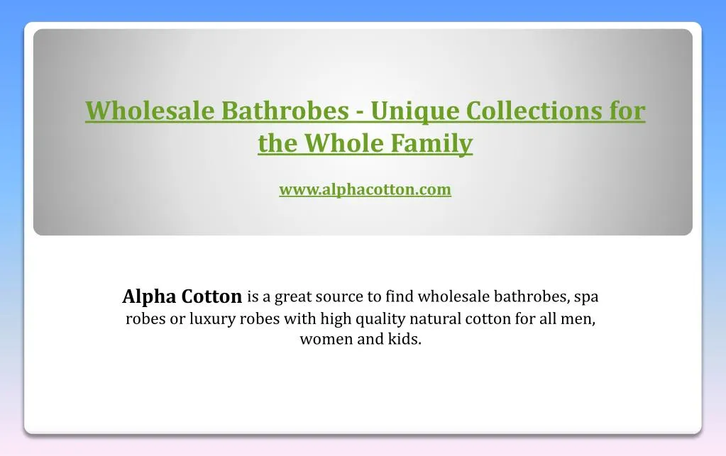 wholesale bathrobes unique collections
