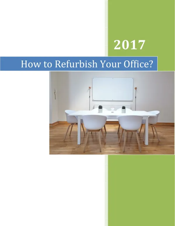 How to Refurbish Your Office?