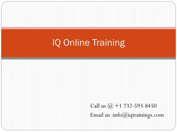 Bigdata Hadoop online course training |IQ Online Training
