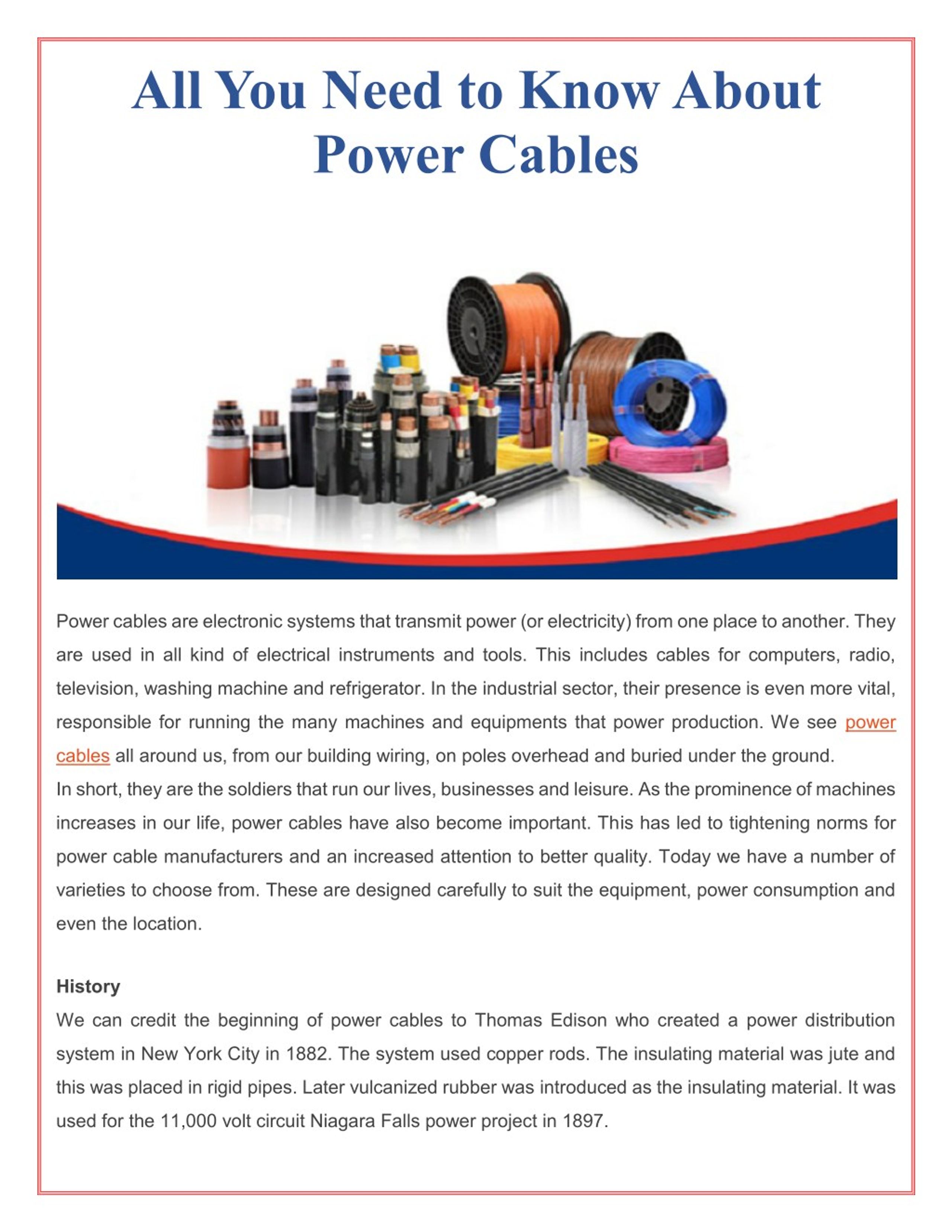 PPT - All You Need to Know About Power Cables PowerPoint Presentation ...