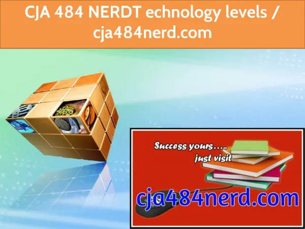 CJA 484 NERD Technology levels / cja484nerd.com