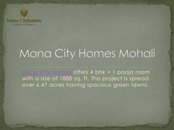 Mona City Homes - Monacity-homes.com