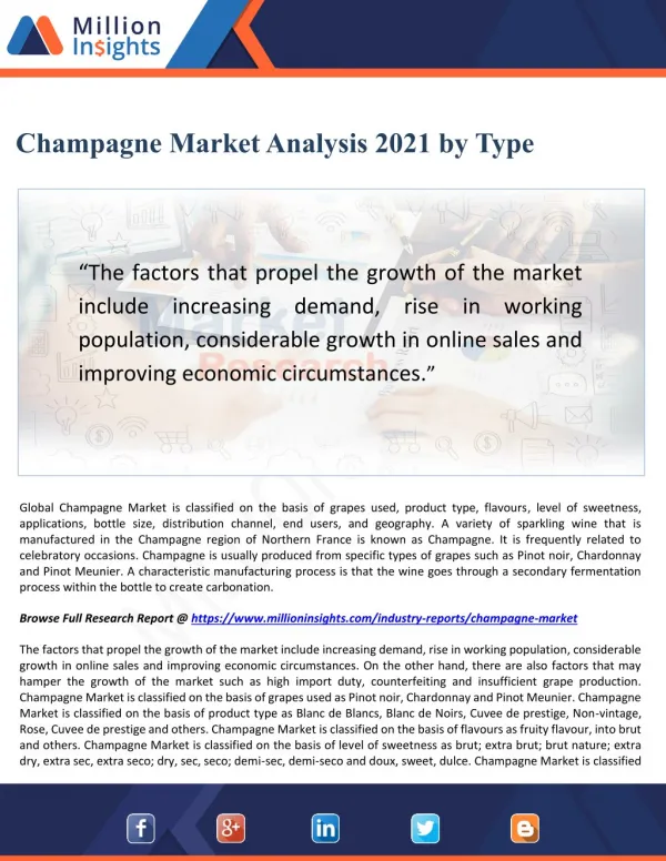 Champagne Market Analysis 2021 by Type