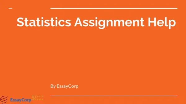 Statistics assignment help | Statistics Homework Help