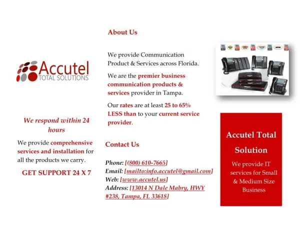 Accutel Total Solution – One Stop IT Service Provider