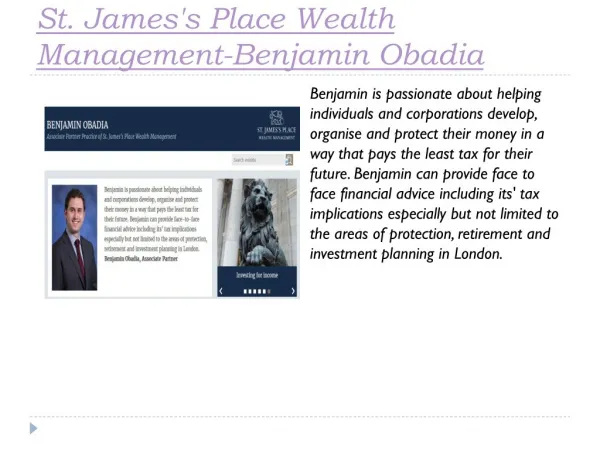 Wealth Manager North London