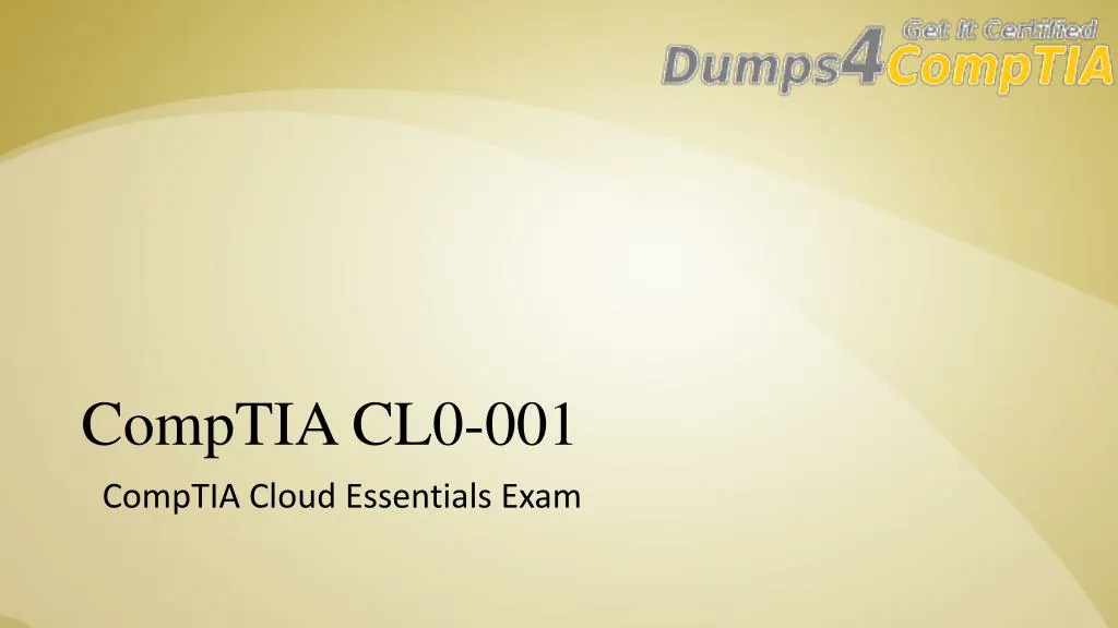 comptia cl0 001 comptia cloud essentials exam