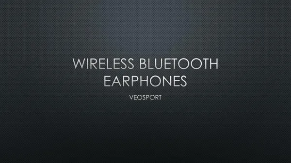 Wireless Bluetooth Earphones - Veosport