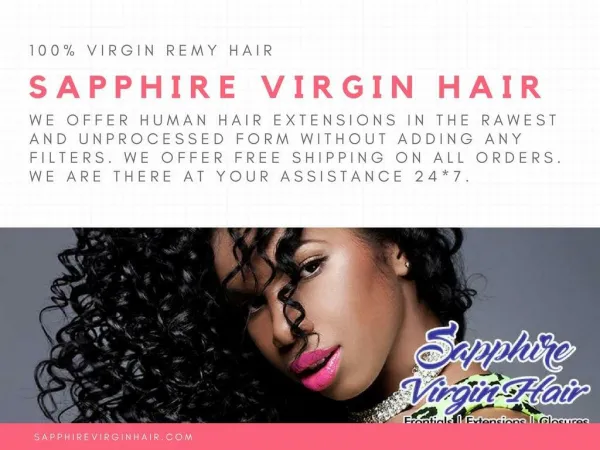 Buy Hair Extensions Online at Sapphire Virgin Hair