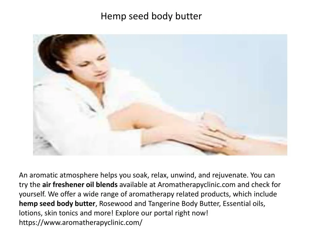 hemp seed body butter