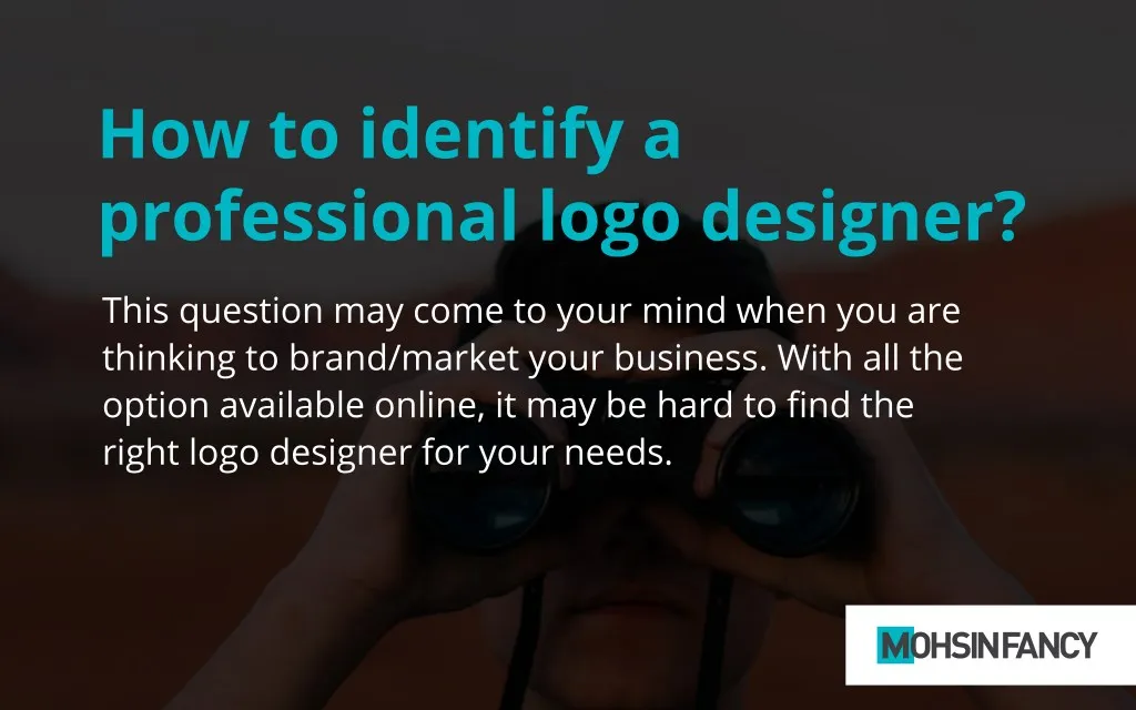 how to identify a professional logo designer