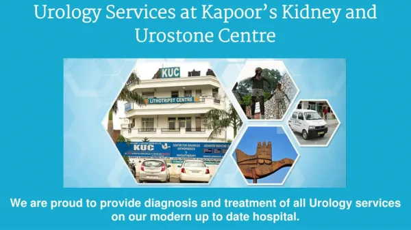 Urology Services at KUC Chandigarh