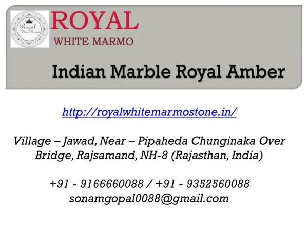 Indian Marble Royal Amber