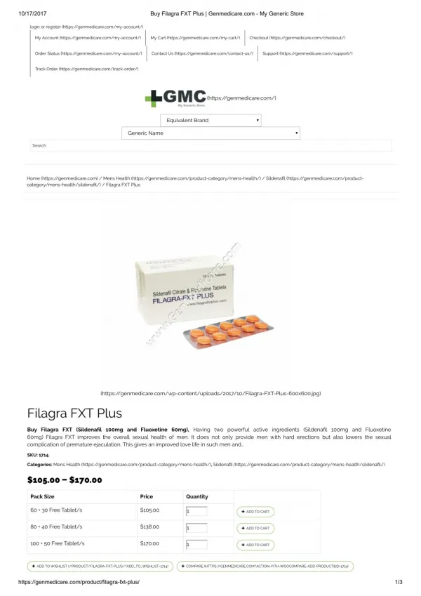 Buy Filagra FXT Plus Online