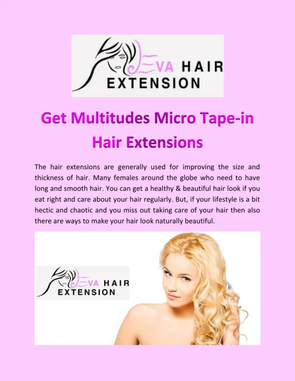 Get Multitudes Micro Tape-in Hair Extensions