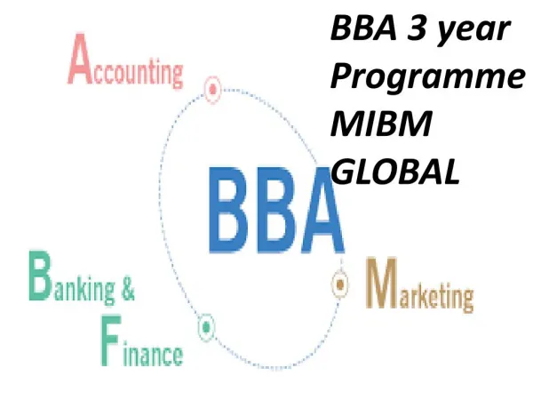 BBA 3 year Programme in India